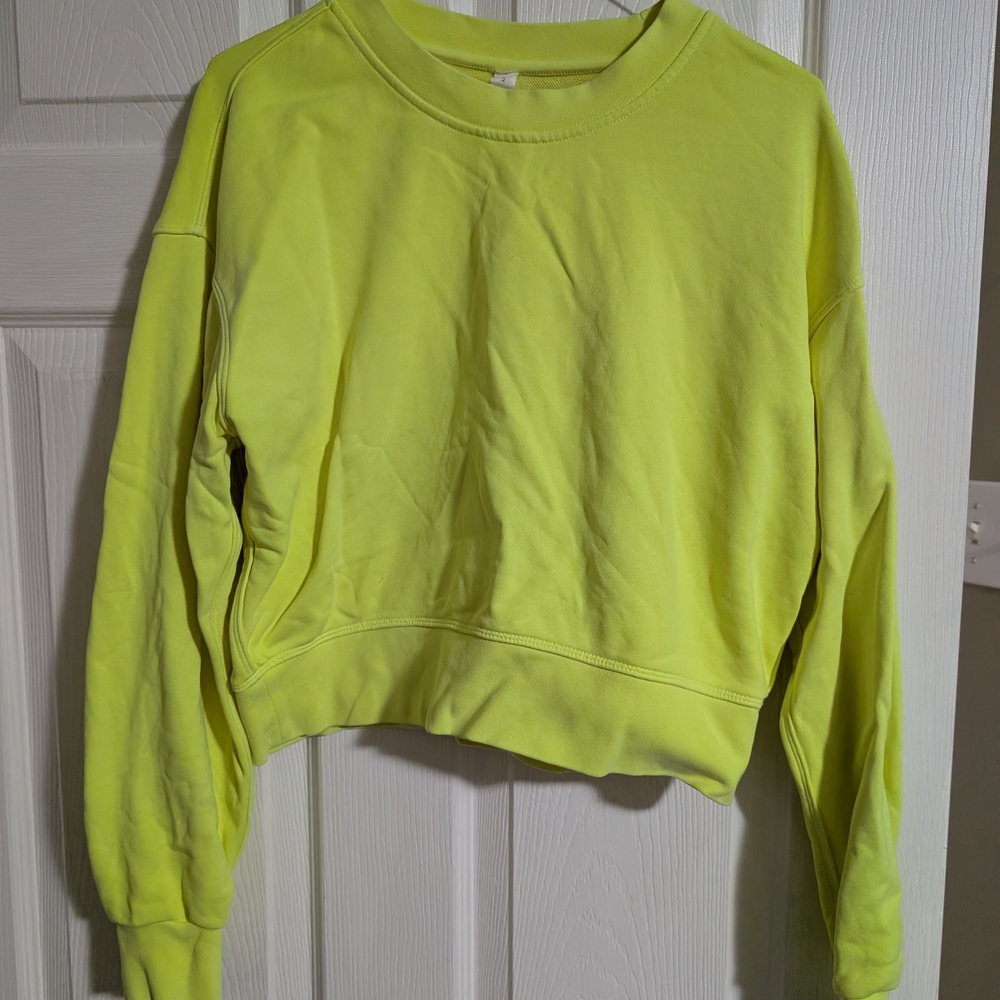 Lululemon Crew Neck Cropped Sweater Size 2